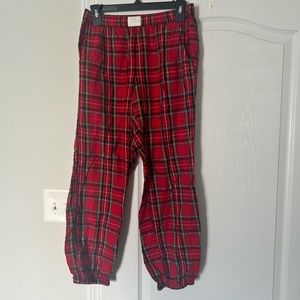 J. Crew | red plaid pajama pants - XS
